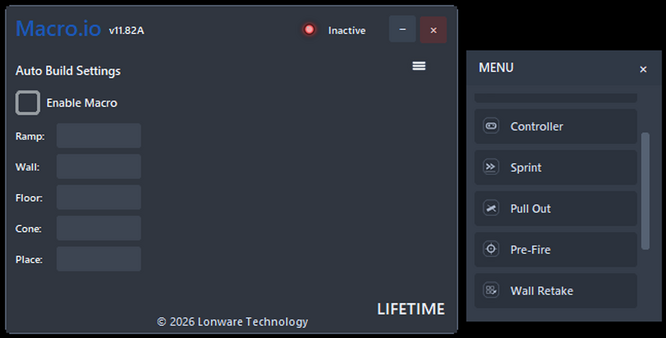 Macro.io main interface